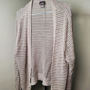 Dots Women's Open Knit Cardigan - Cream